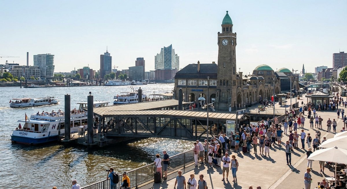 Abfahrt Wasserbus Hamburg